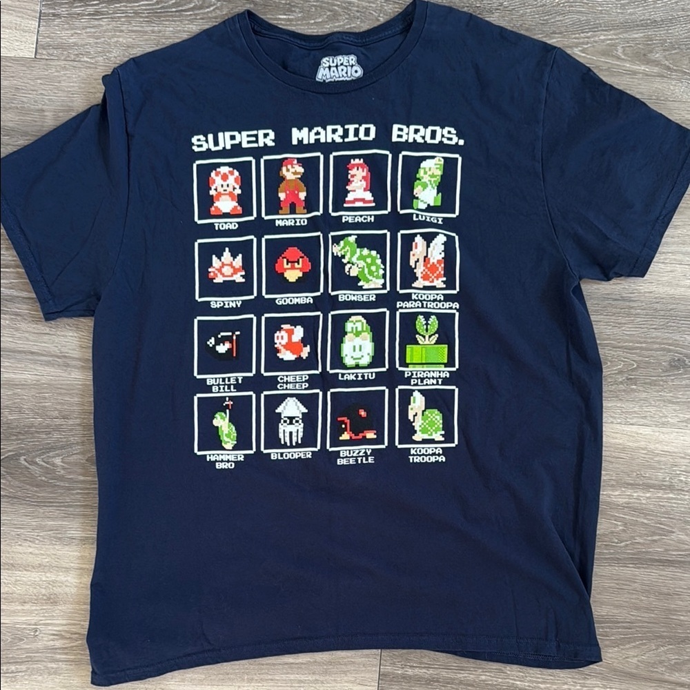 Nintendo Super Mario Pixel Art Tee